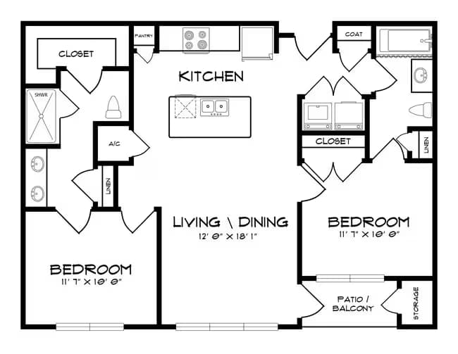 B 1303 floor plan