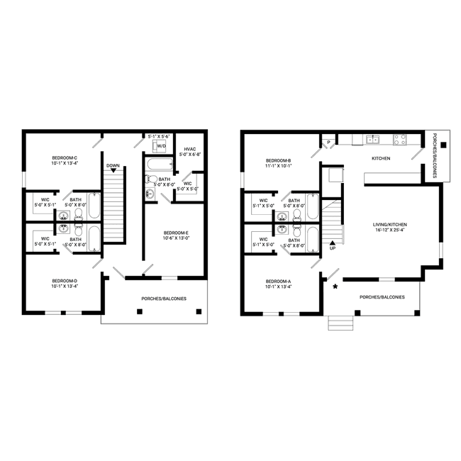 Unit Standard Standard floor plan