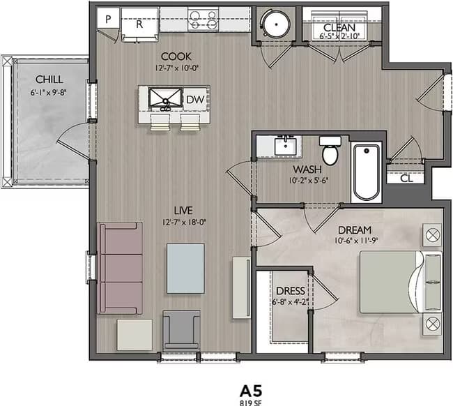 Unit 7-7101 7-7101 floor plan
