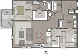 B4 9-9407 floor plan