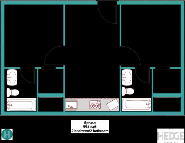 Spruce - AF60 6111 floor plan