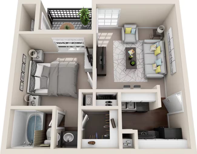 Unit 409 4-409 floor plan