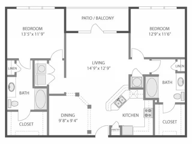 C6 3-3045 floor plan