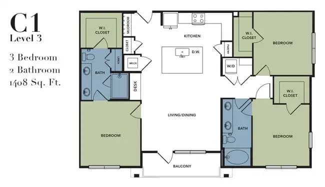 Unit 5114 5314 floor plan