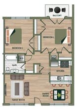 The Palm 303C floor plan