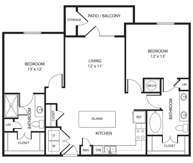Unit 05305 04307 floor plan
