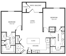 Bandera B1 16308 floor plan