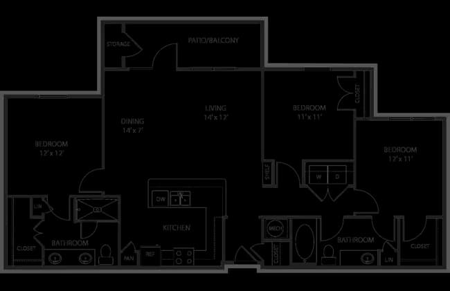 Unit 02106 05210 floor plan