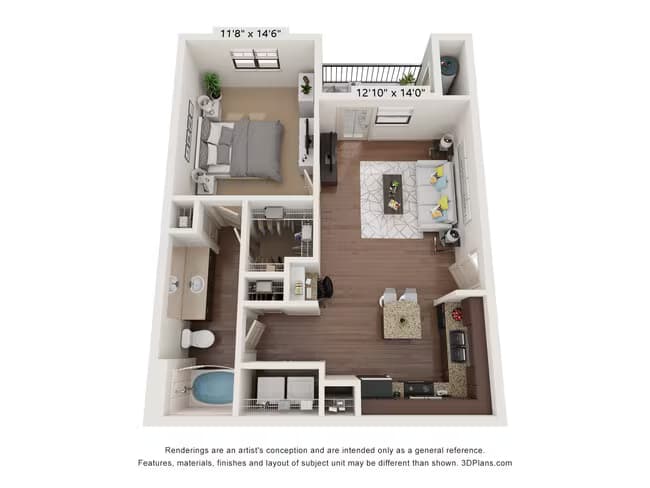 Unit AUCMMY 12205 floor plan