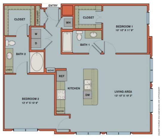 Unit 1312 1312 floor plan