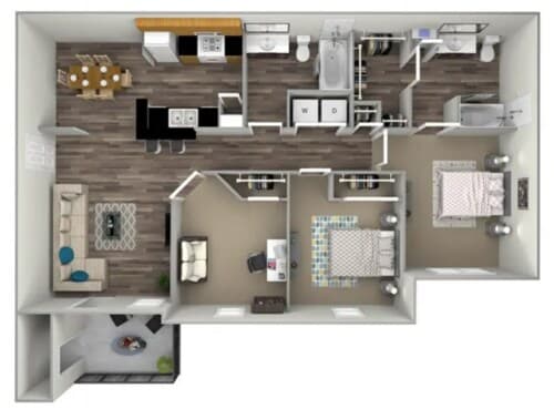 Unit 235 623 floor plan