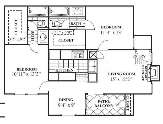 Unit 1046 1053 floor plan
