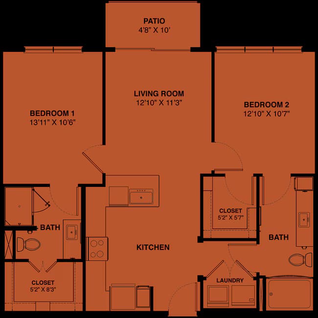 Unit 1314 1314 floor plan