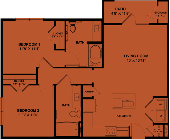 B2 Accessible 5320 floor plan
