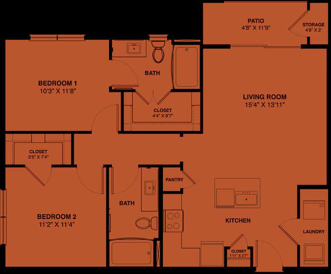 Unit 5108 3207 floor plan