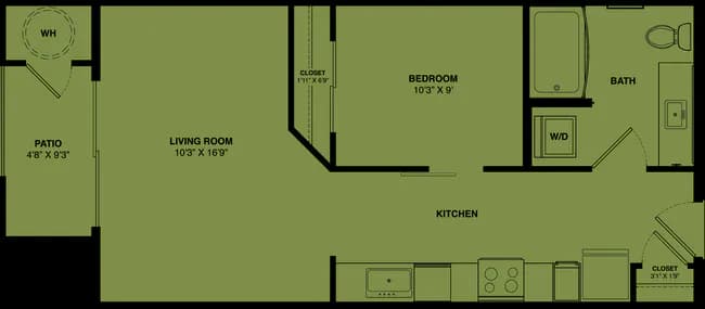 Unit 2211 1123 floor plan