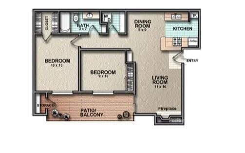 B1 304 floor plan