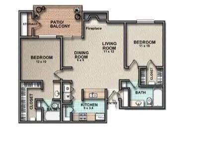 B2 802 floor plan