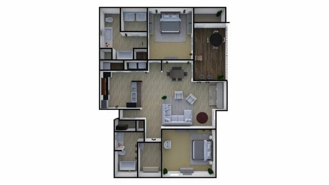 2x2 403 floor plan