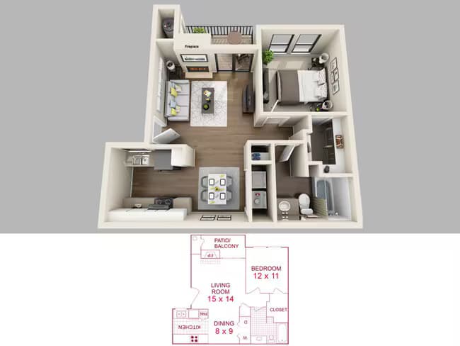 Unit 1012 1012 floor plan