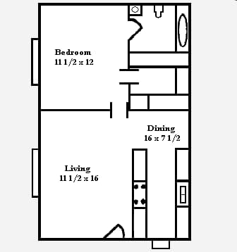 Unit D D floor plan