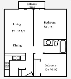 Unit 1014 814 floor plan