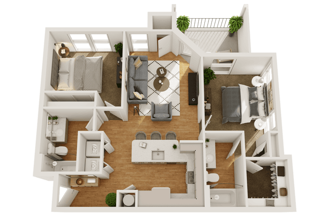 Unit 5207 5208 floor plan