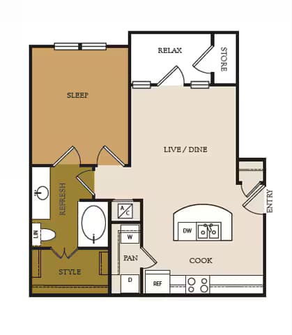 Unit 13304 13207 floor plan