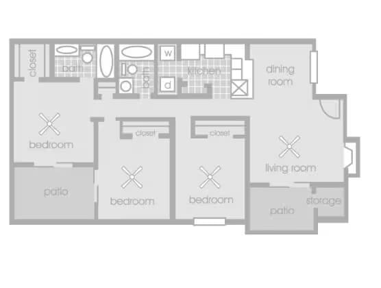 Unit 101 101 floor plan