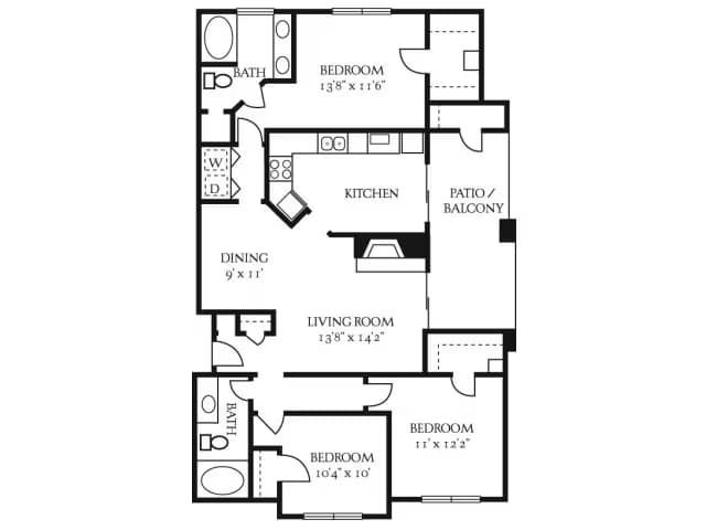 Unit 1128 1128 floor plan