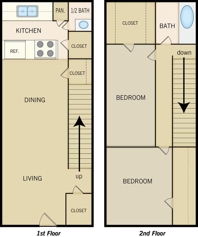 Unit 7402E 7301E floor plan