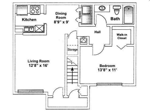 Unit 404 1105 floor plan