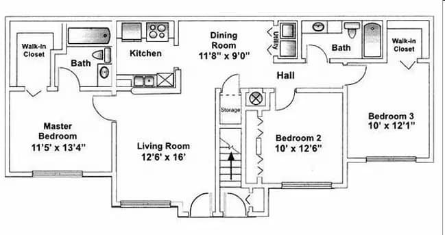 Unit 1801 1805 floor plan