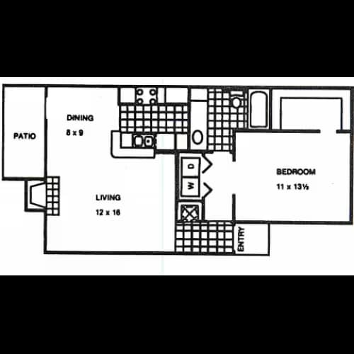 Unit RenovatedC RenovatedC floor plan