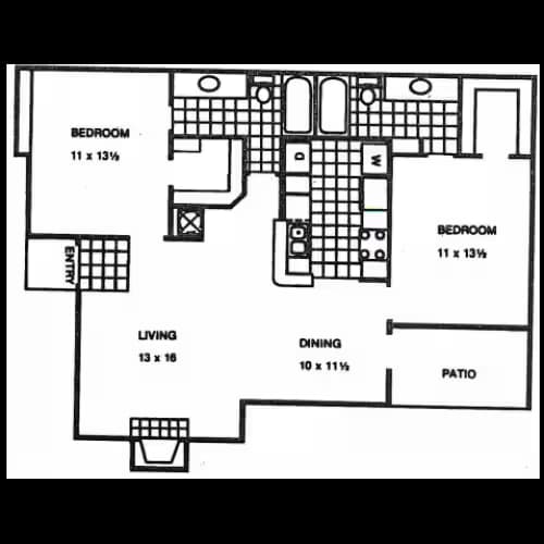 Unit RenovatedE RenovatedE floor plan