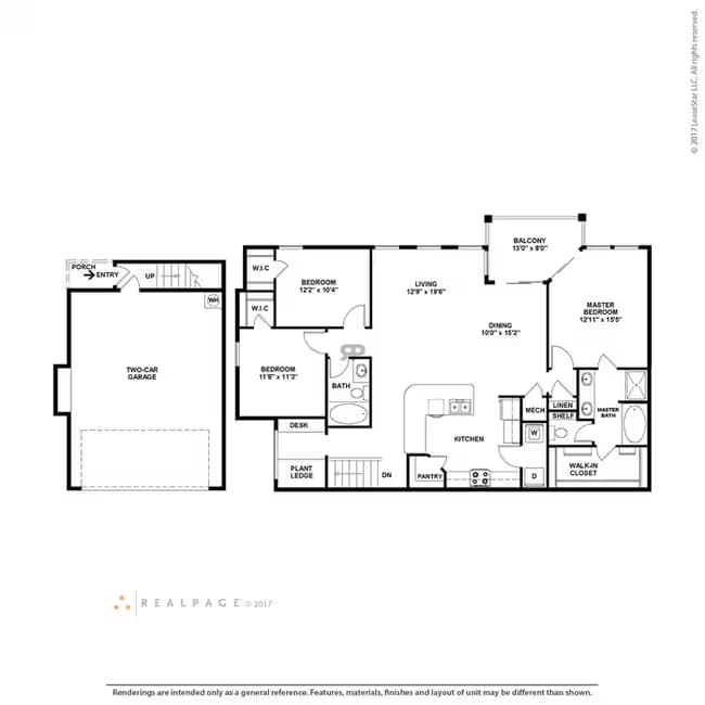 Unit 2105 1405 floor plan