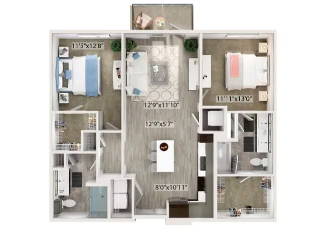 Unit 2335 2335 floor plan