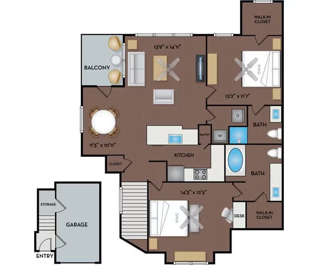 Unit 1605 305 floor plan