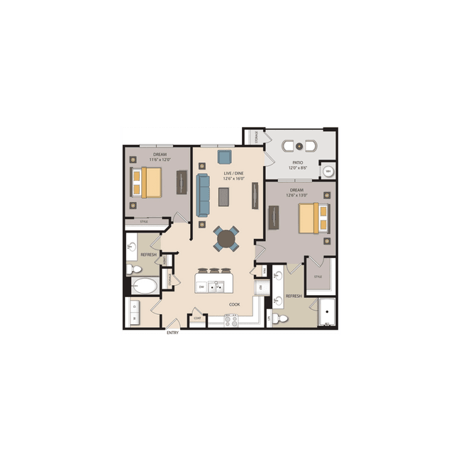 Unit 3214 3214 floor plan