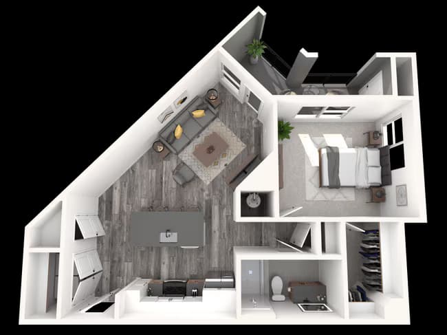 Unit 5-207 5-207 floor plan