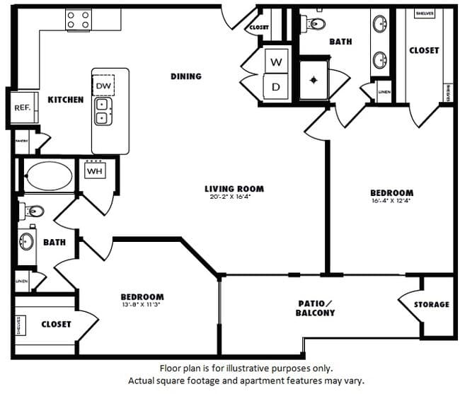Unit 2133 2114 floor plan