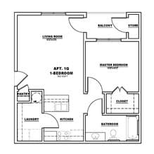 Unit 1308 1308 floor plan