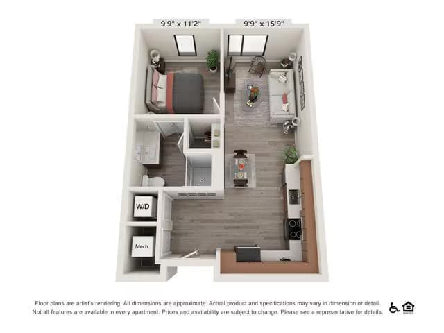 Unit 1440 1560 floor plan