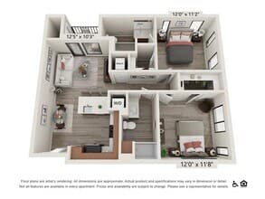 2D 1224 floor plan