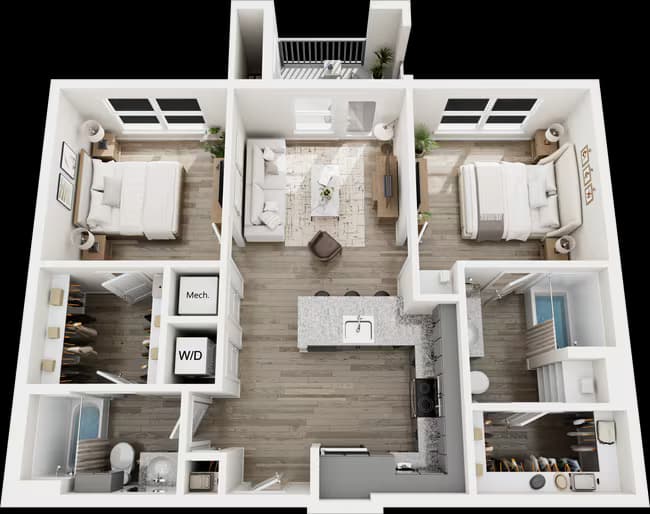 Unit 2333 3202 floor plan