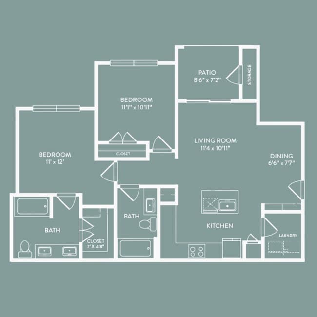 Unit 832 832 floor plan