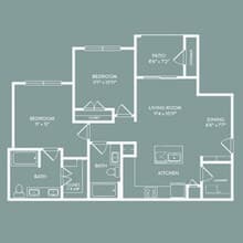 B1 Bowie 1231 floor plan