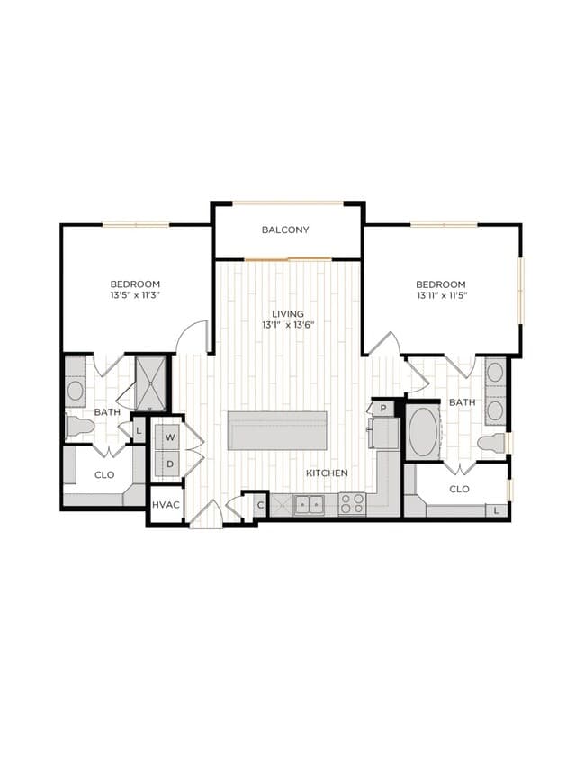 Unit 4309AW 3112AW floor plan