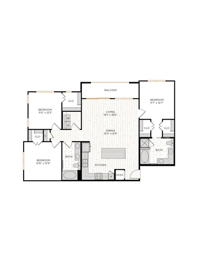 Unit 5129AW 5229AW floor plan