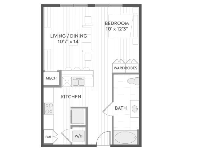 Unit 1-405 1-405 floor plan